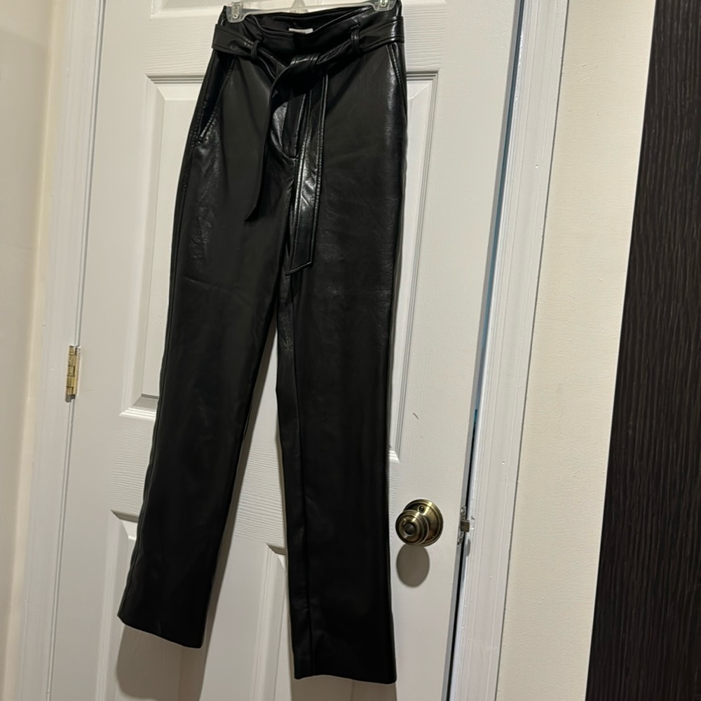 Aritzia Babaton  Vegan Leather Pants Size 4